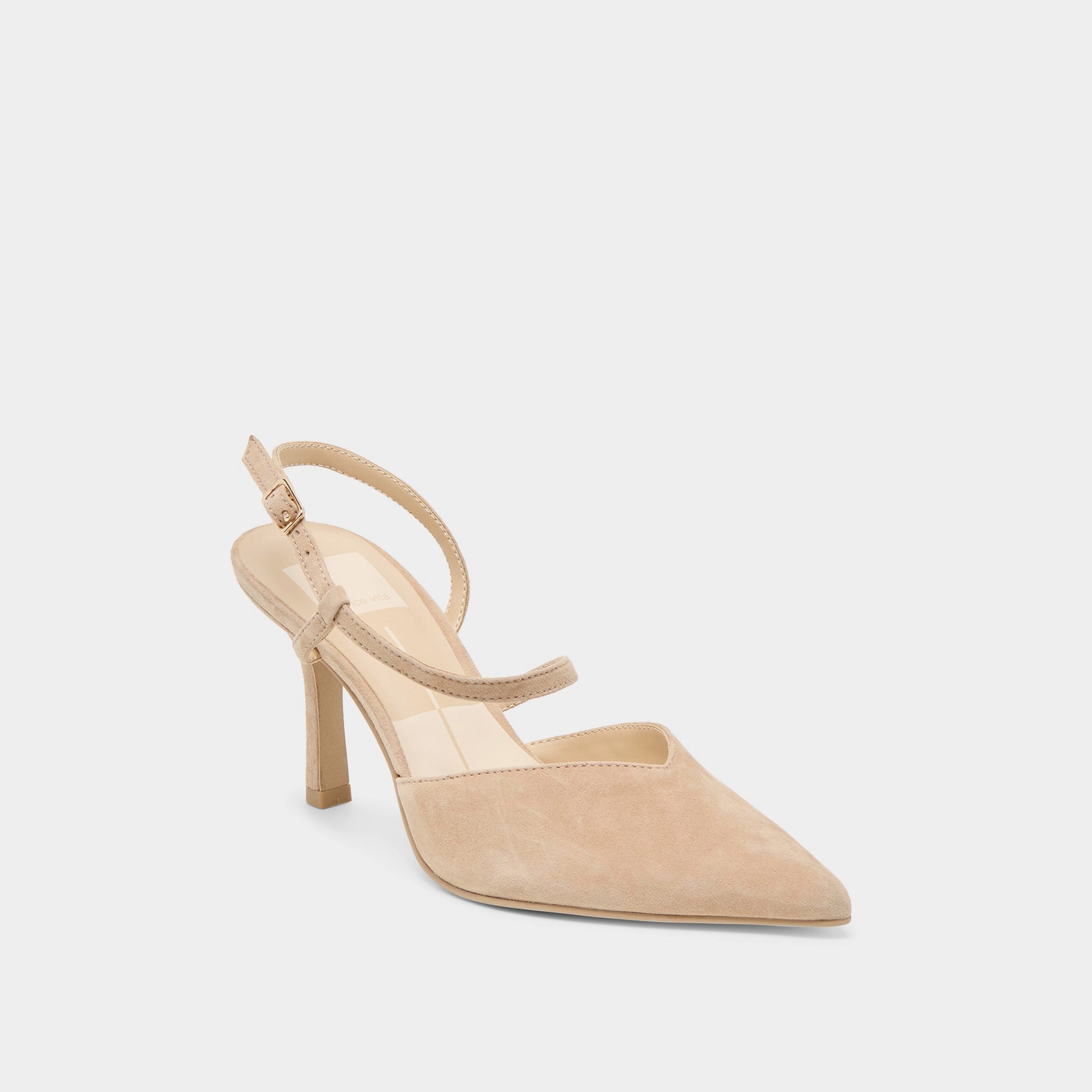 KAMRA HEELS CAMEL SUEDE Quick Dry Fabric Technology