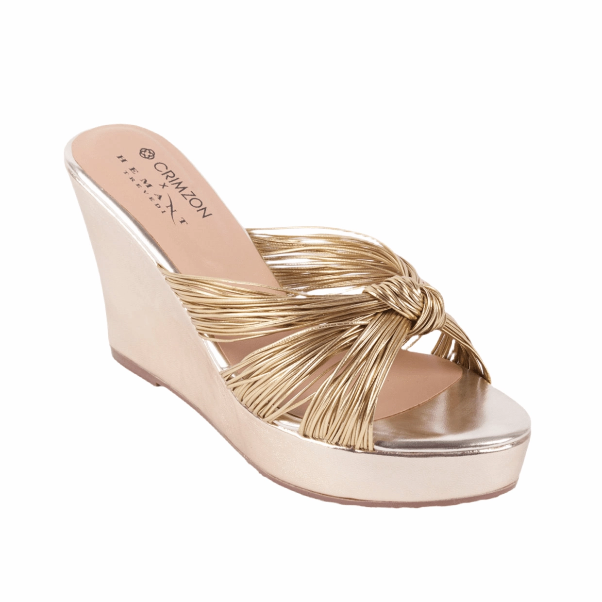 Natural Step Anti Slip Pattern ELYSE- GOLD WEDGES