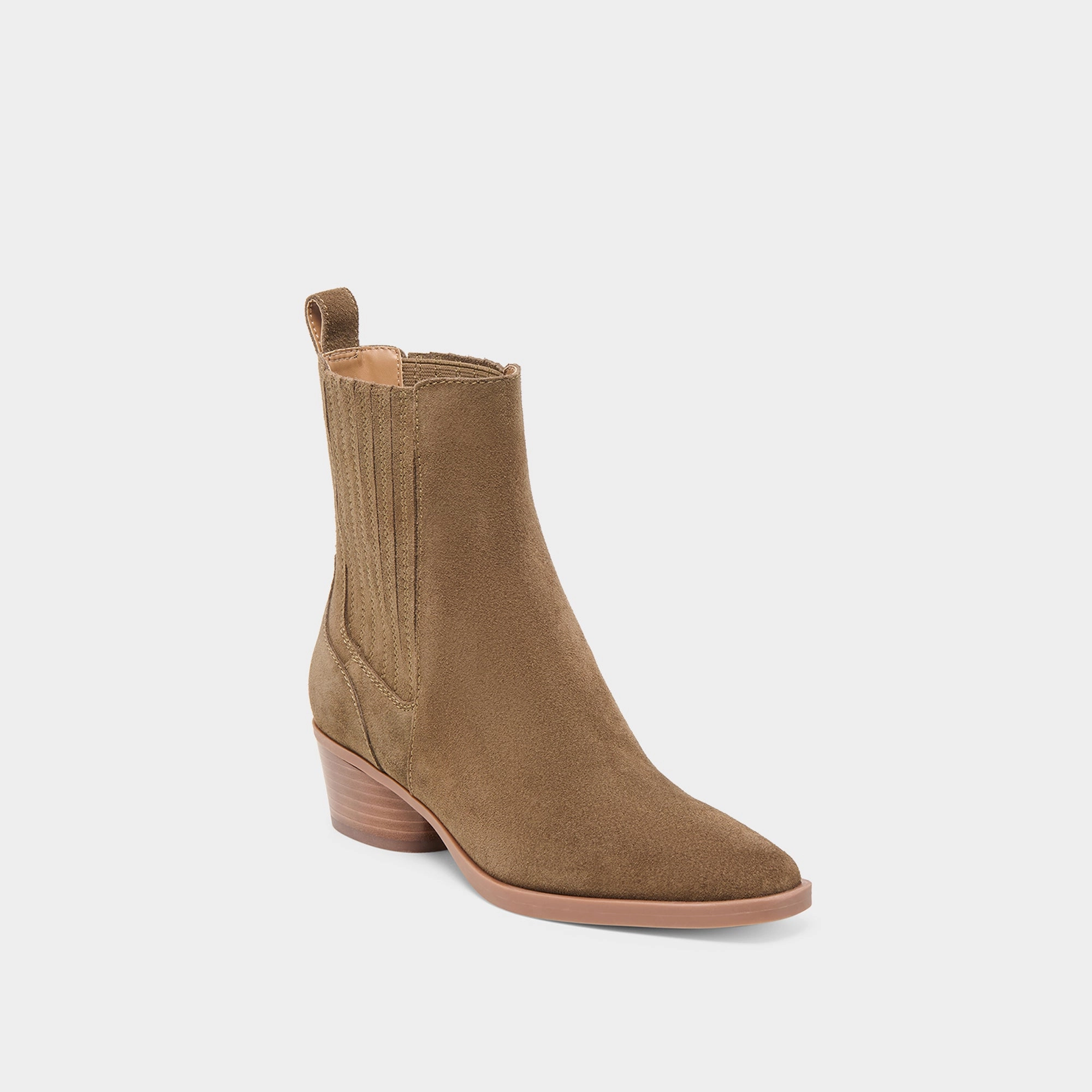 FAINT H2O BOOTIES OLIVE SUEDE Antimicrobial Lining Fabric daily commuters