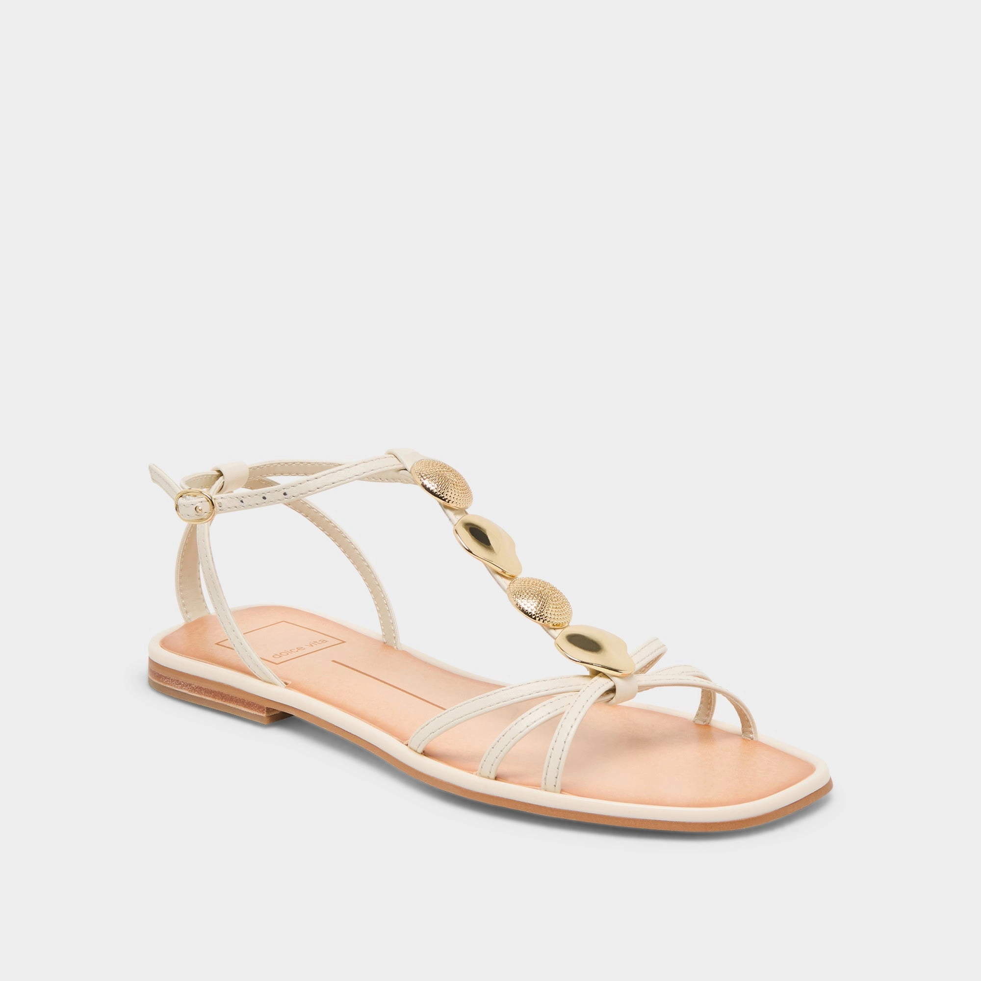 Practical FAUN SANDALS OFF WHITE LEATHER