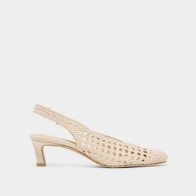 FAWNE HEELS CREME WOVEN STELLA Seamless Interior Fabric scale