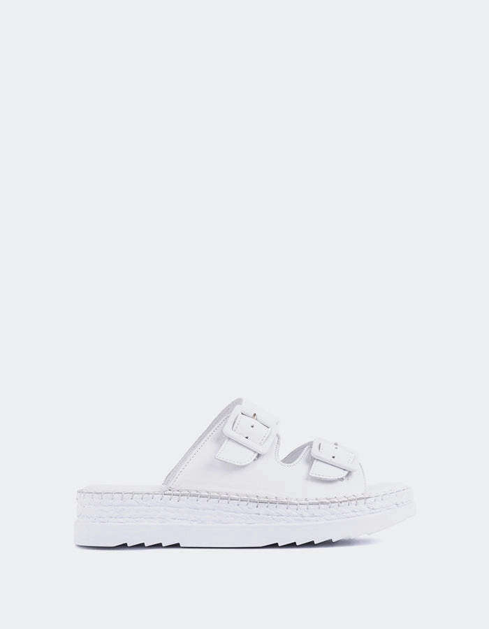 Fitzroy White Leather Rugby