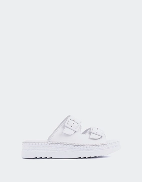 Fitzroy White Leather Rugby