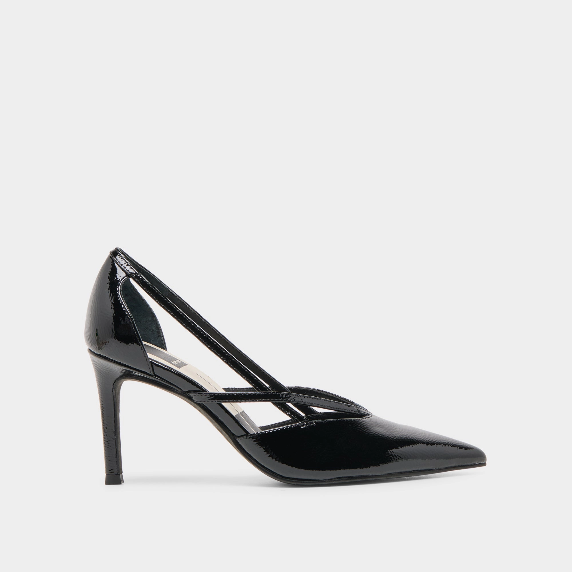 Luxurious Feel KAINE HEELS MIDNIGHT CRINKLE PATENT LEATHER