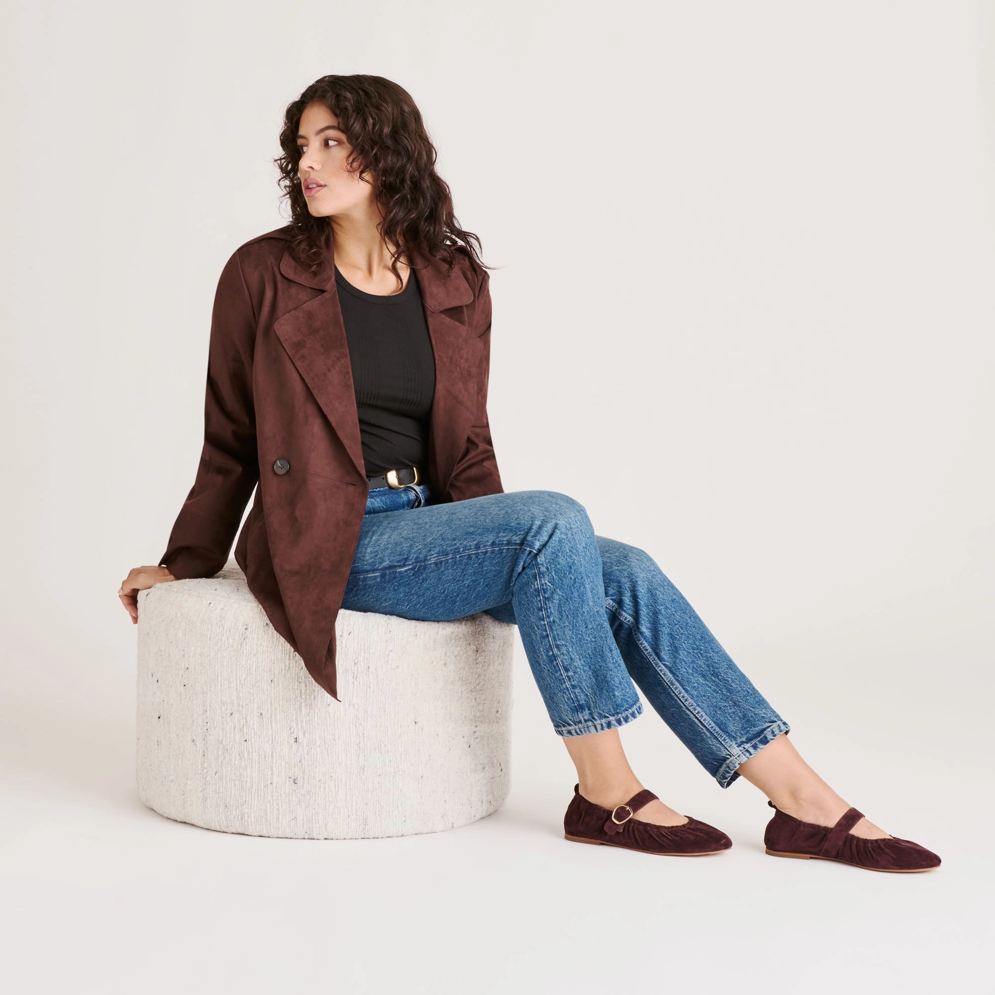 most outdoor CAELY BALLET FLATS MULBERRY SUEDE