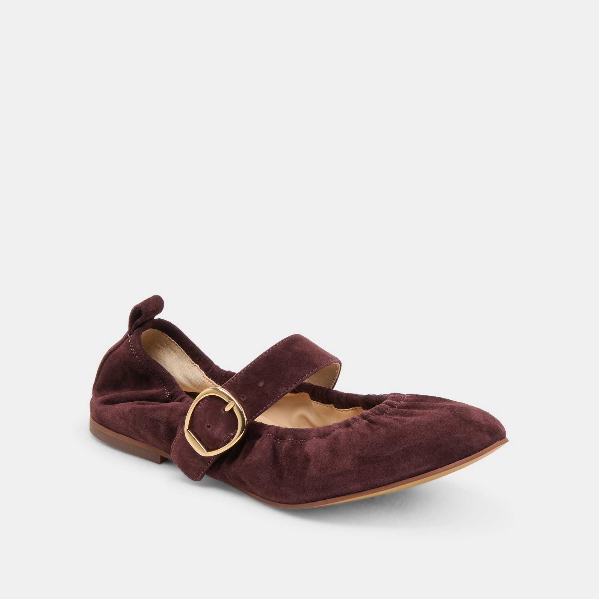 Flex Groove Design CAELY BALLET FLATS MULBERRY SUEDE