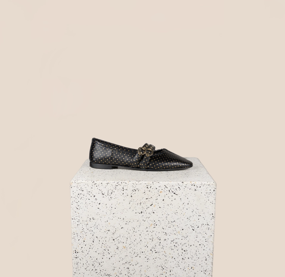 Heritage Style Easy Transitions Como 2 Buckle -Dotted Gold