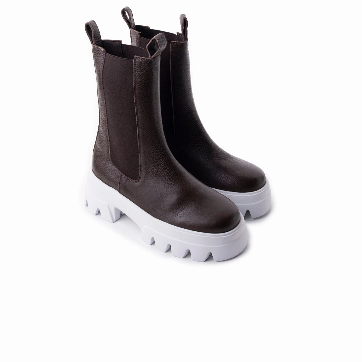 Rubberized Tread Breathable All Day Wear Tacoma Brown Leather