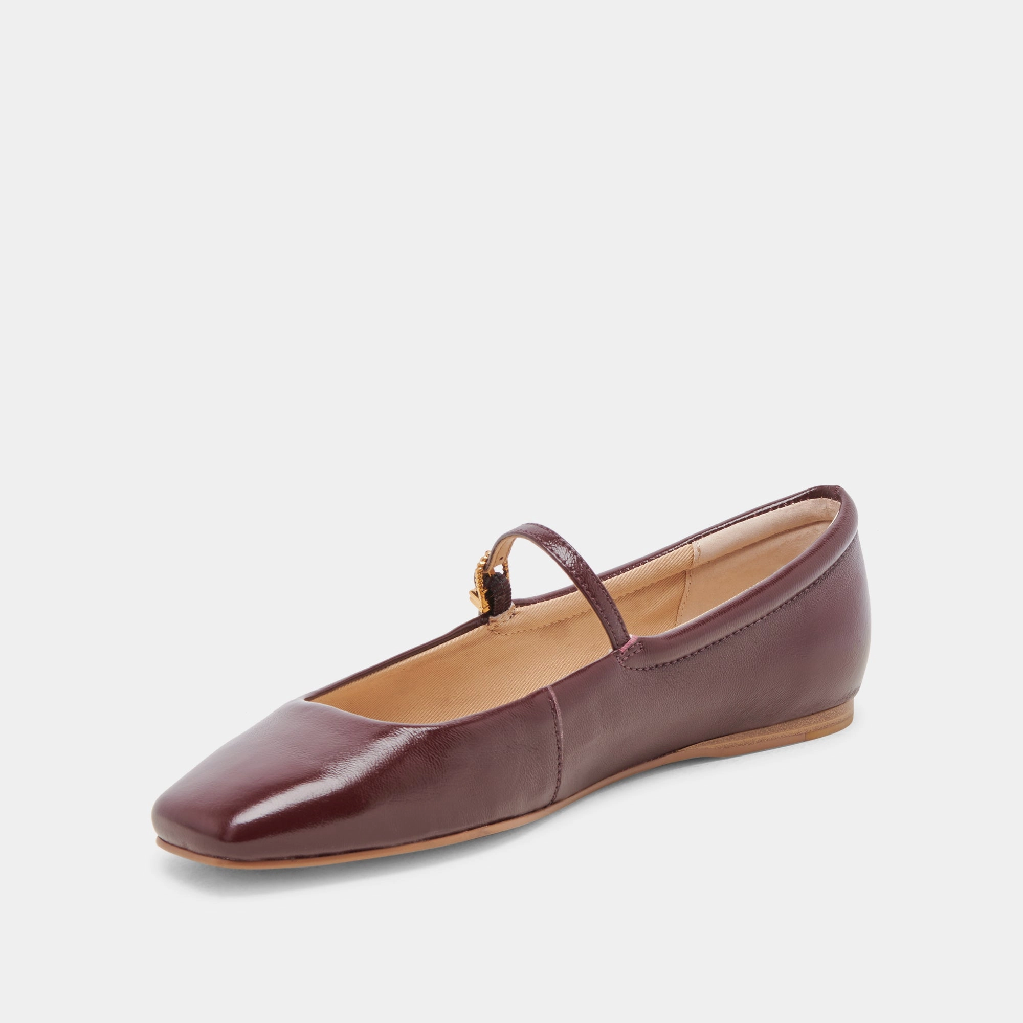 rewarding recognized REYES BALLET FLATS CRANBERRY CRINKLE PATENT