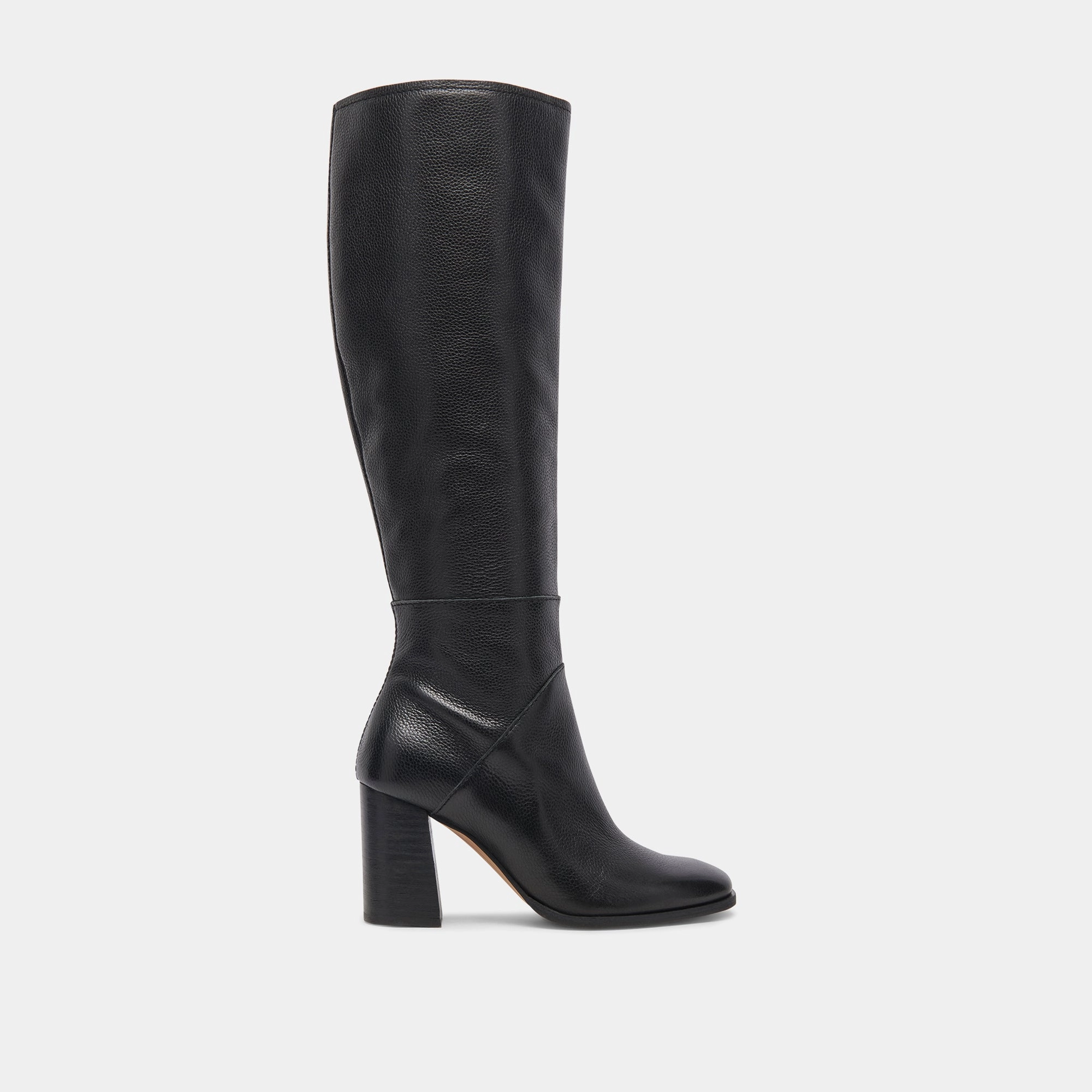 FYNN WIDE CALF BOOTS ONYX LEATHER cycling - style