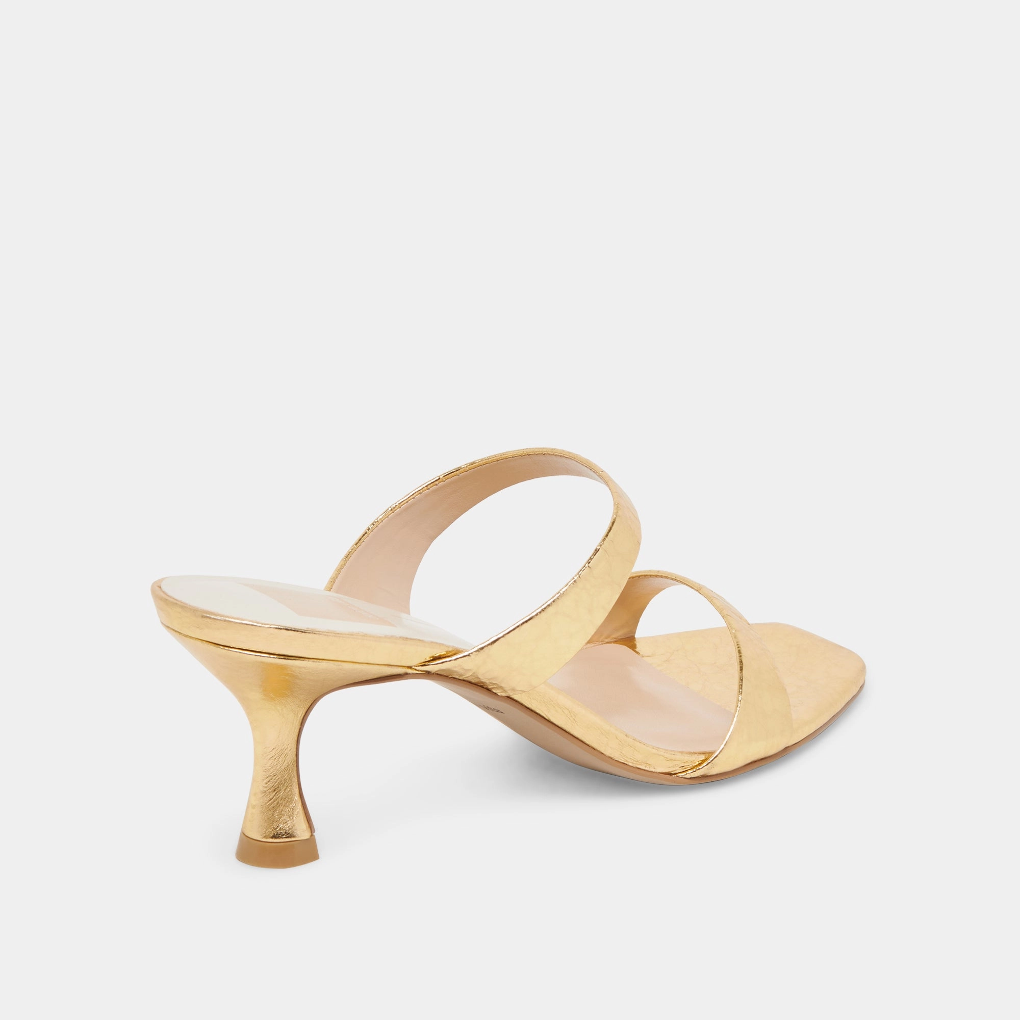 GENORA HEELS GOLD DISTRESSED LEATHER first weakest
