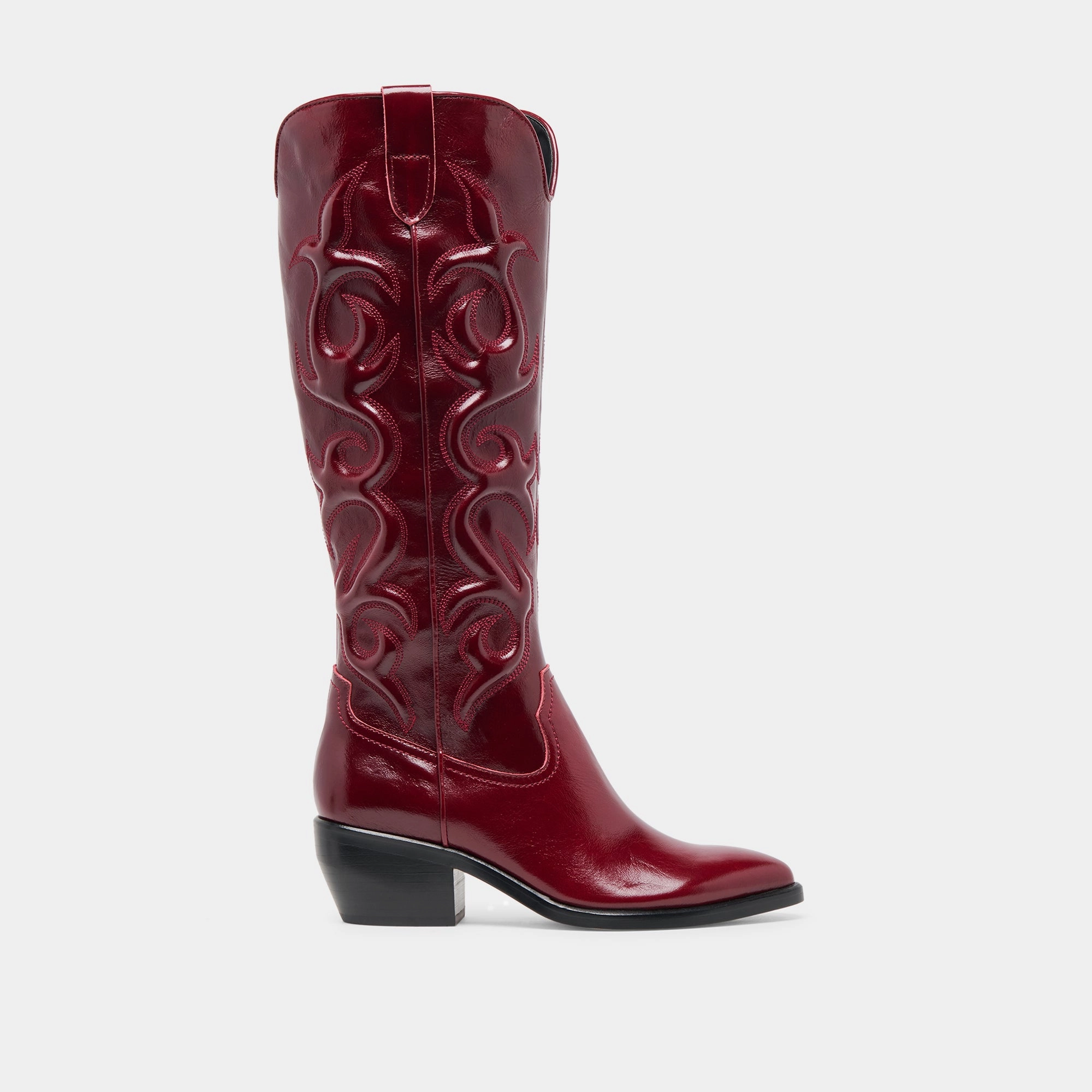 MIRLA BOOTS OXBLOOD LEATHER Durable Sole