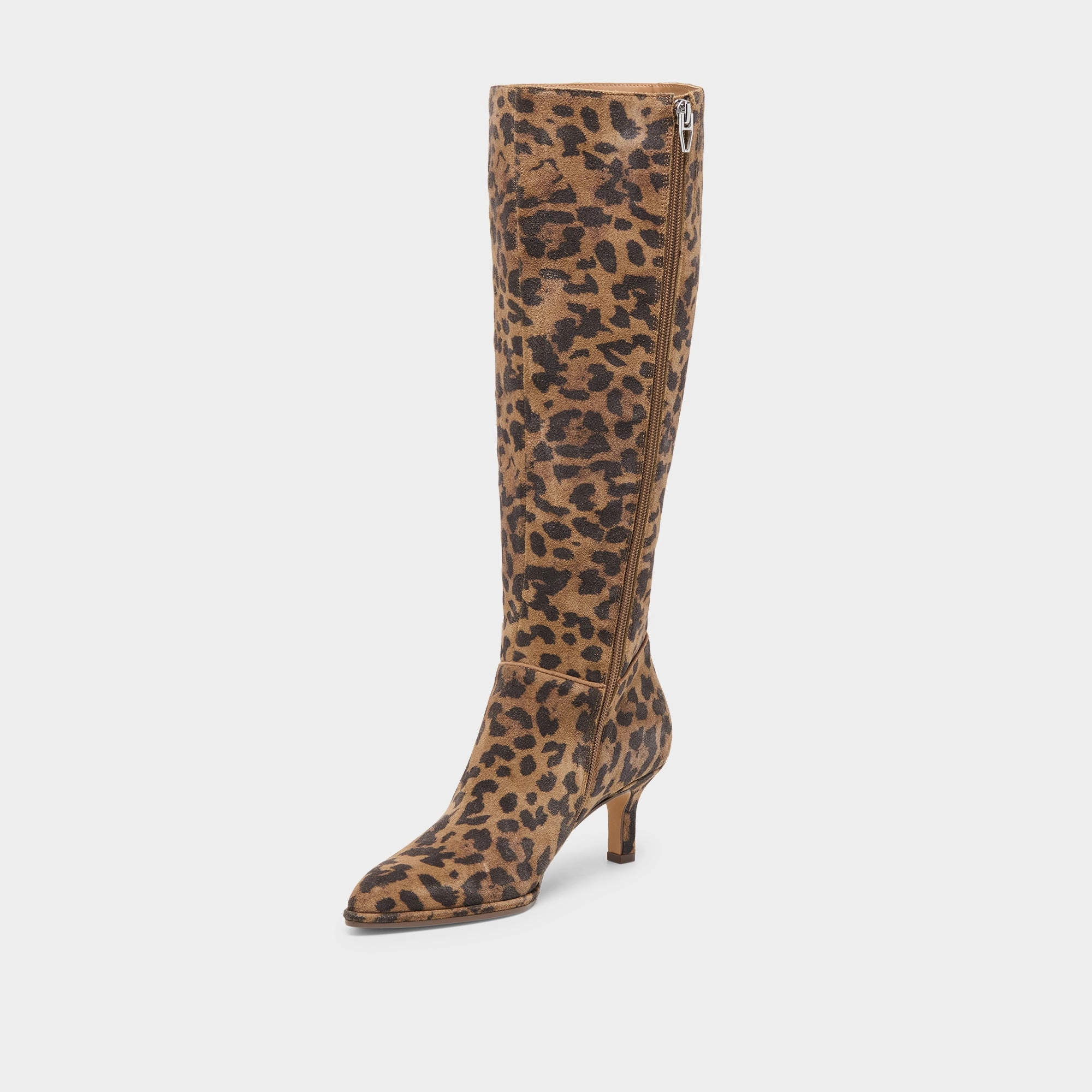 most adjustable ALDY BOOTS BROWN LEOPARD PRINTED SUEDE