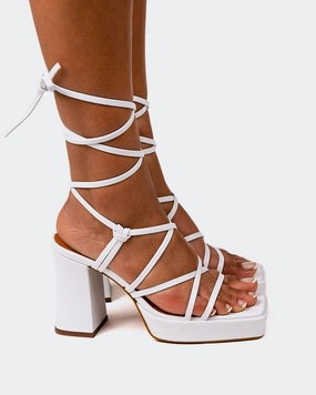 Grande White Leather Weather Resistant Finish Sunshine Walk