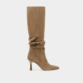 Dynamic Flex Points LOUSA WIDE CALF BOOTS OLIVE SUEDE