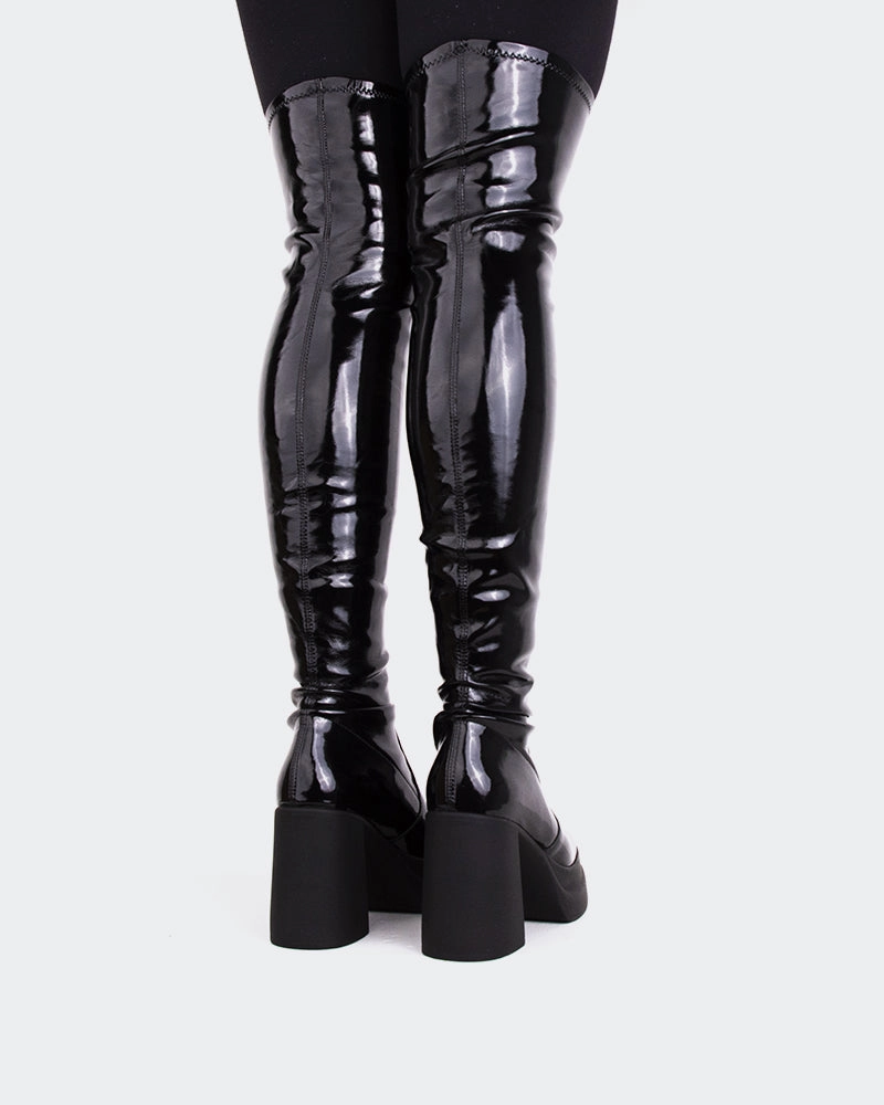 Sofo Black Patent Cowgirl Vibe