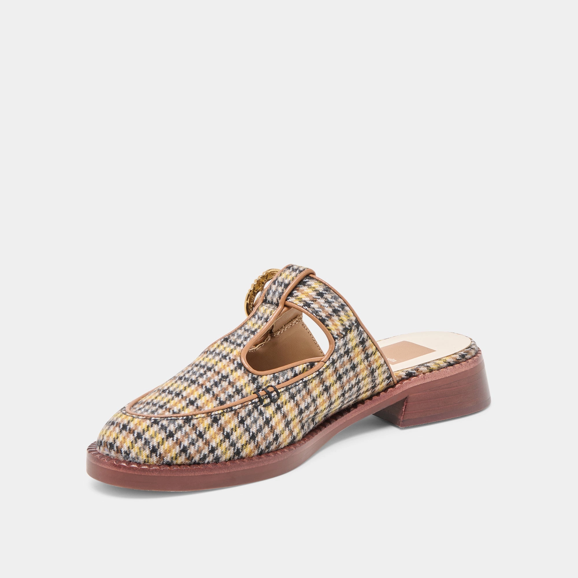 HARLAH FLATS YELLOW PLAID TWEED skateboarders' maneuverability Air Channel System