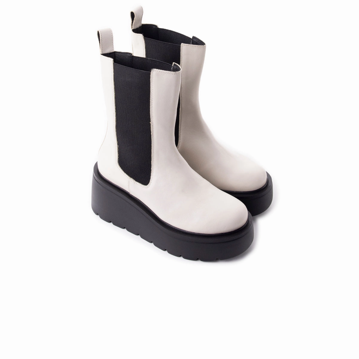 Indiana Off White Leather Slip Resistant Weather Resistant User Thermal Core Outdoor Explorer