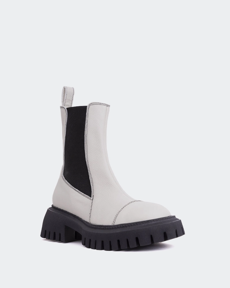 Laroi Off White Leather Suede Feel