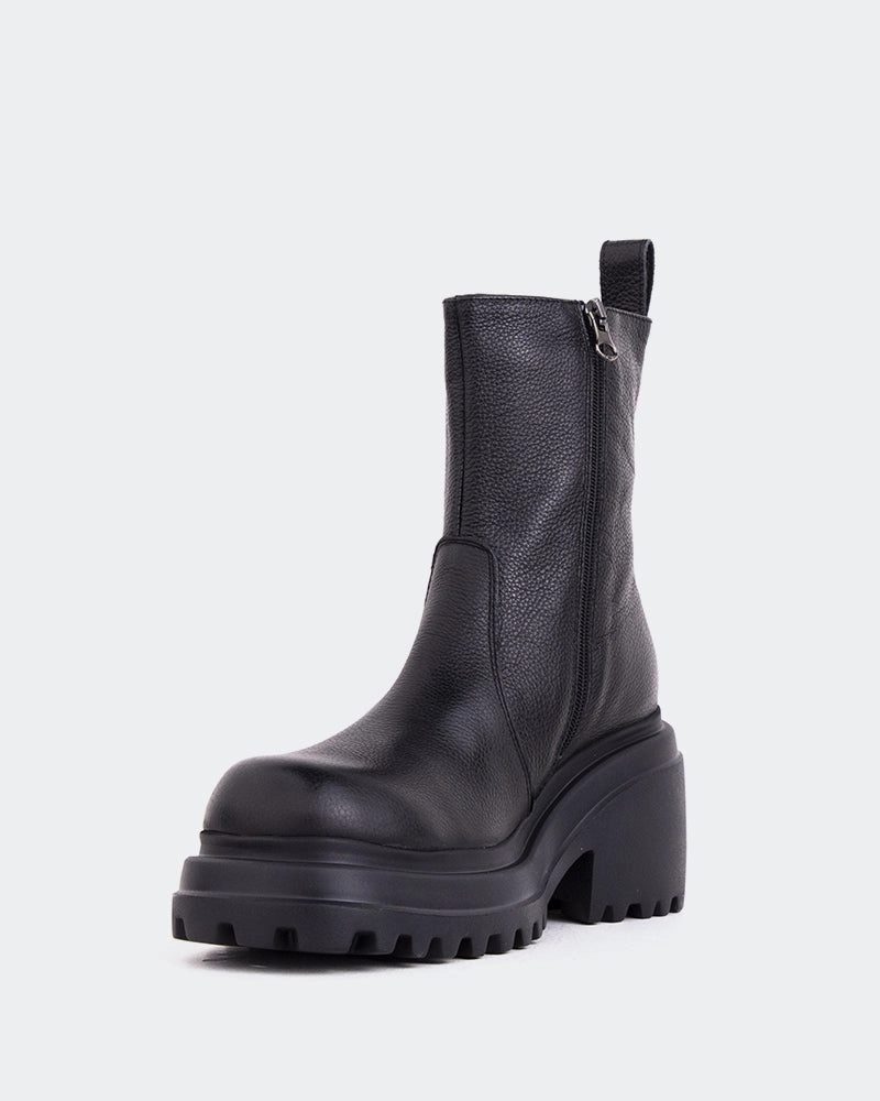 Leather Cool Ike Black Leather