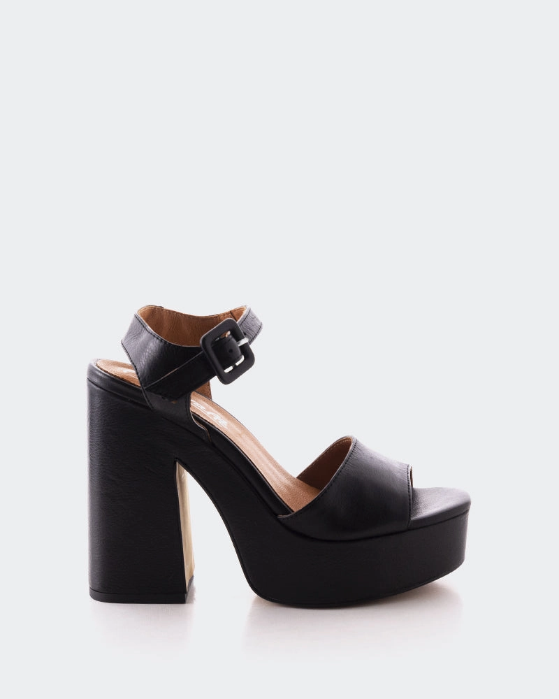 Quick Buckle Stafilos Black Leather