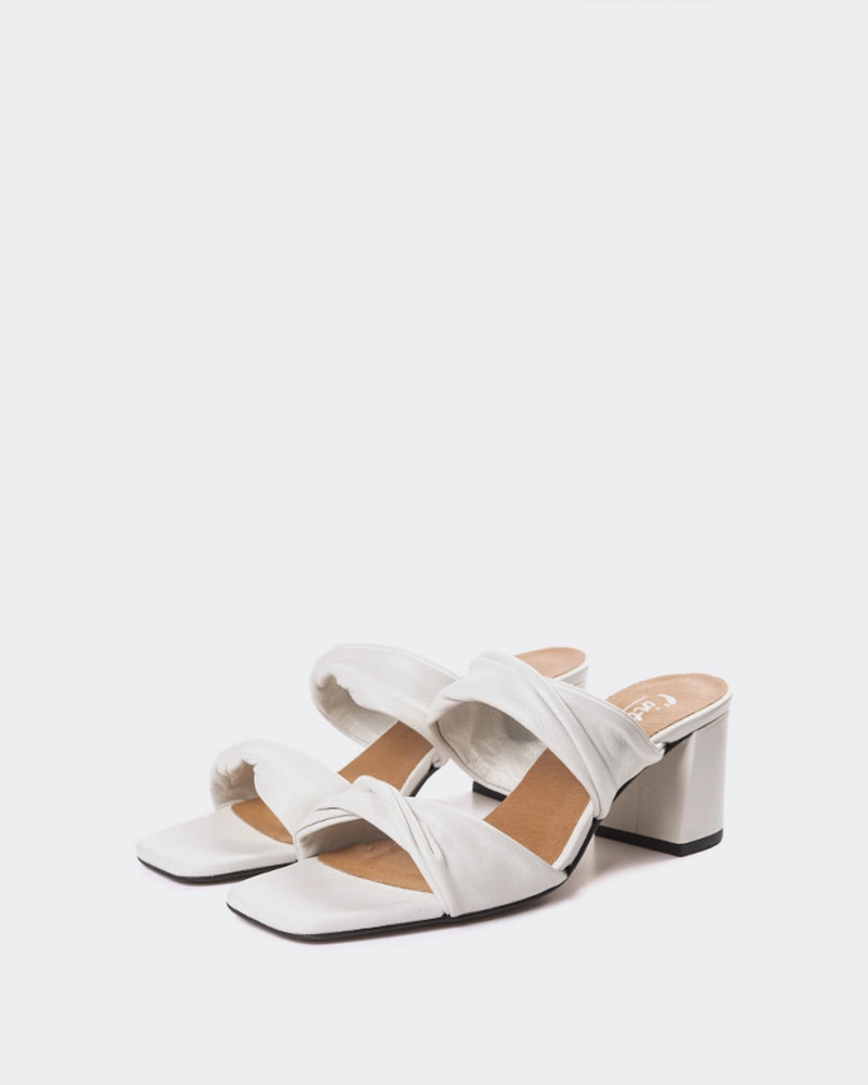 Hester Off White Leather White