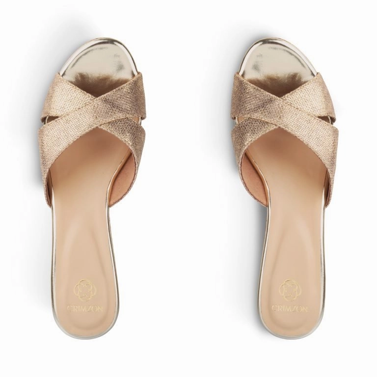 AIYANA- GOLD WEDGES Soft Flexible Relax Mode