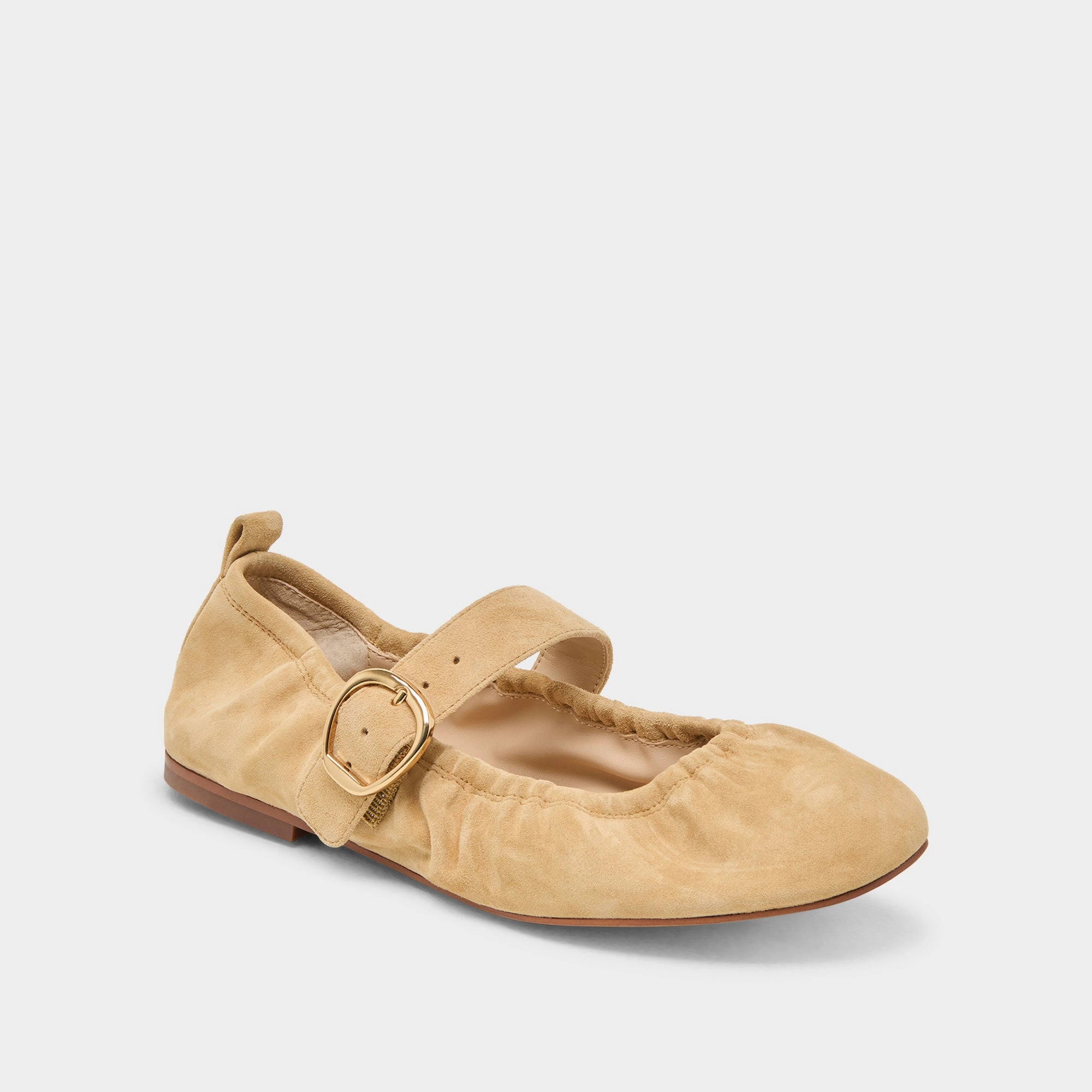 CAELY BALLET FLATS HONEY SUEDE All-Day Durability