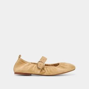 Shock-absorbent materials Cushioned Arch Support CAELY BALLET FLATS HONEY SUEDE