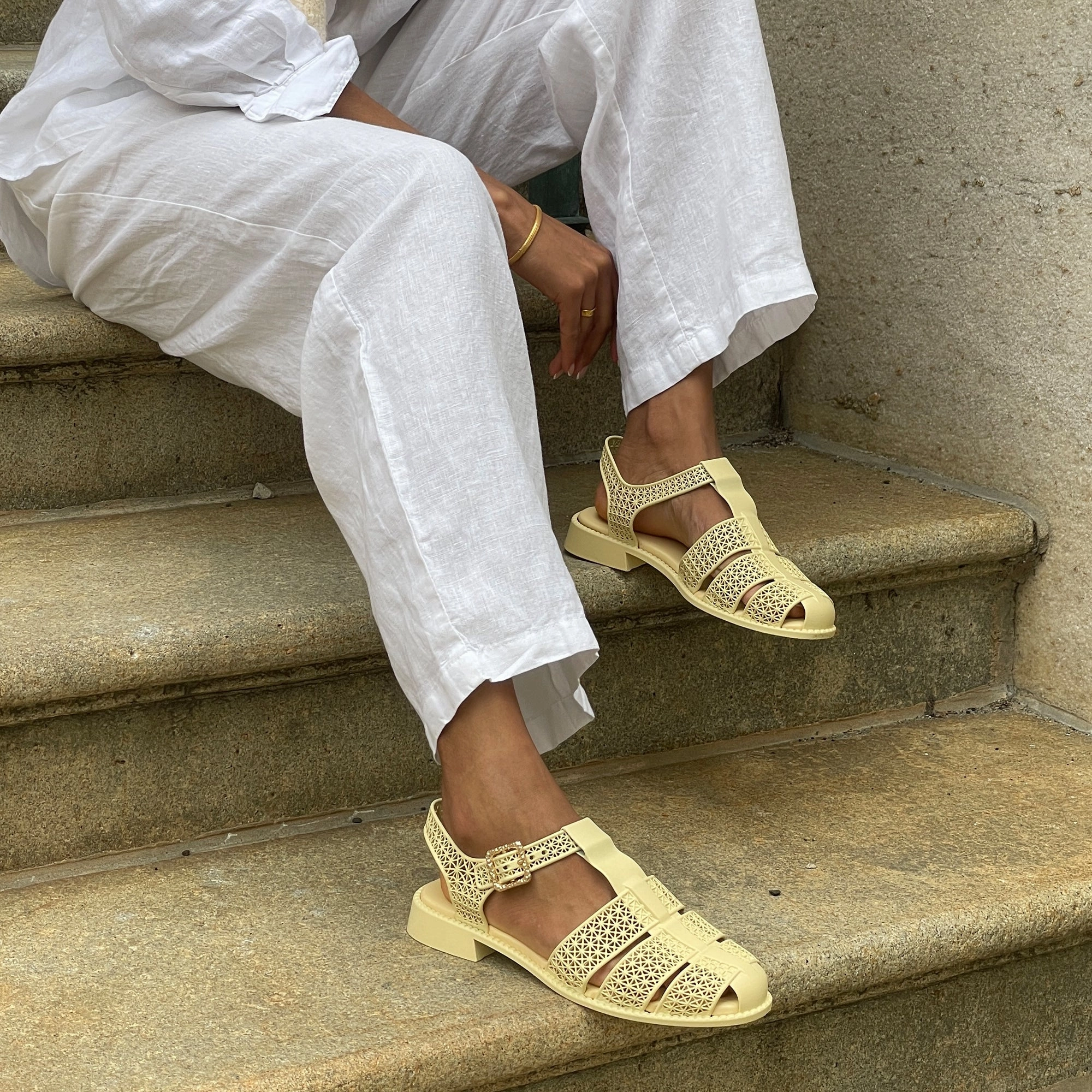 HOLIS 3D SANDALS LT YELLOW Formal Event Enhanced Durability