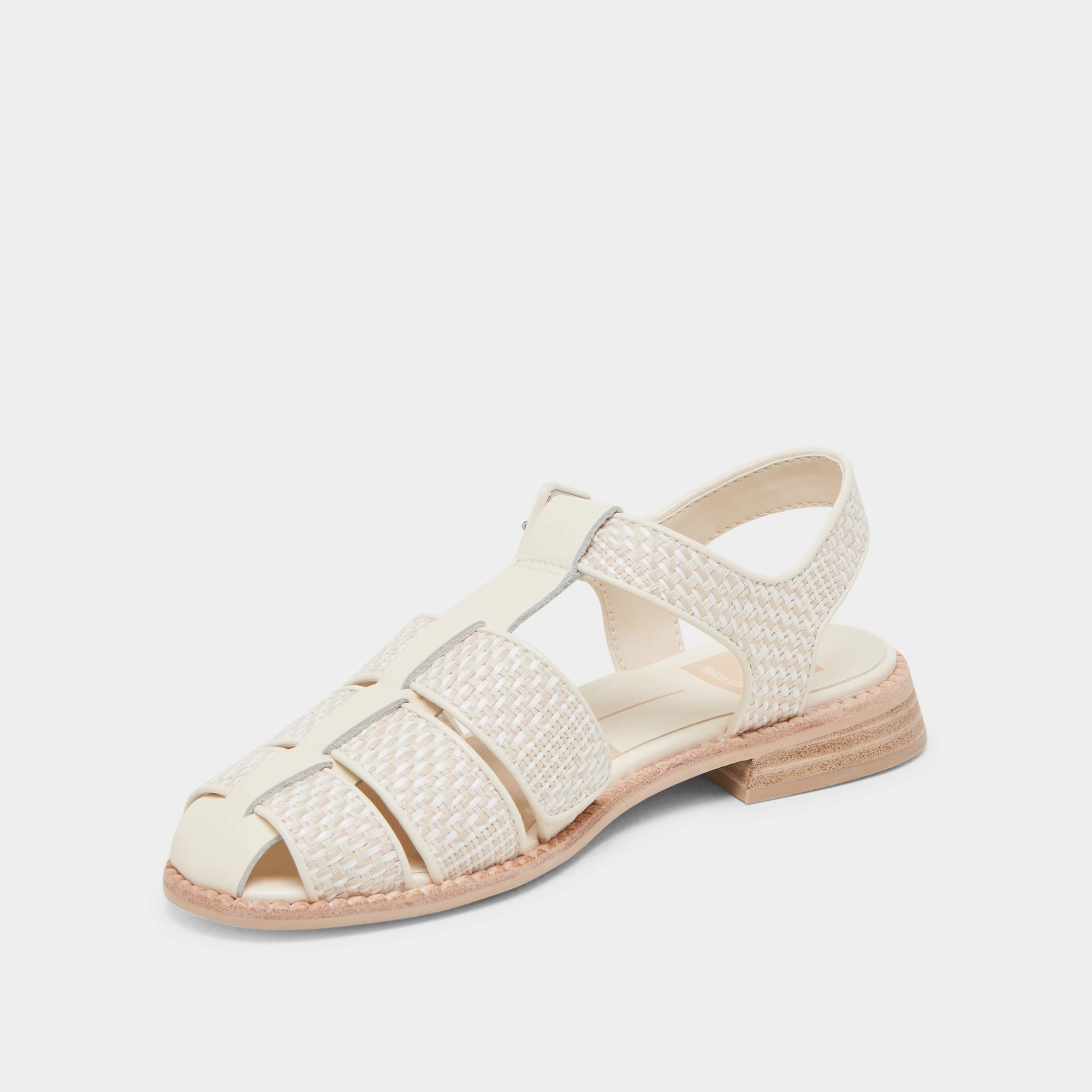 Special Occasion clog HOLIS SANDALS WHITE MULTI RAFFIA