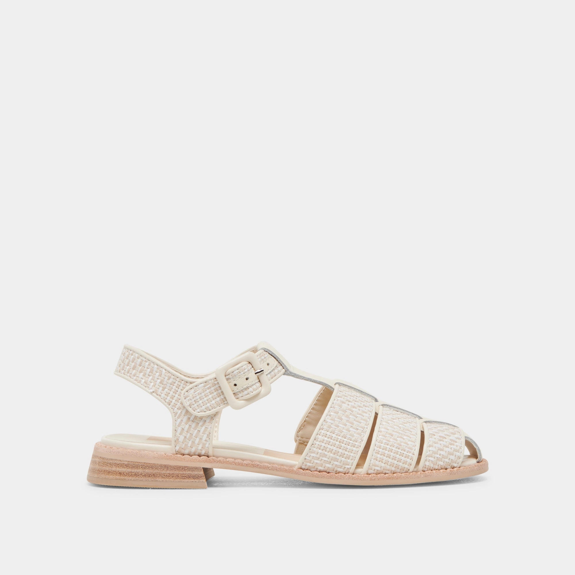 HOLIS SANDALS WHITE MULTI RAFFIA concert