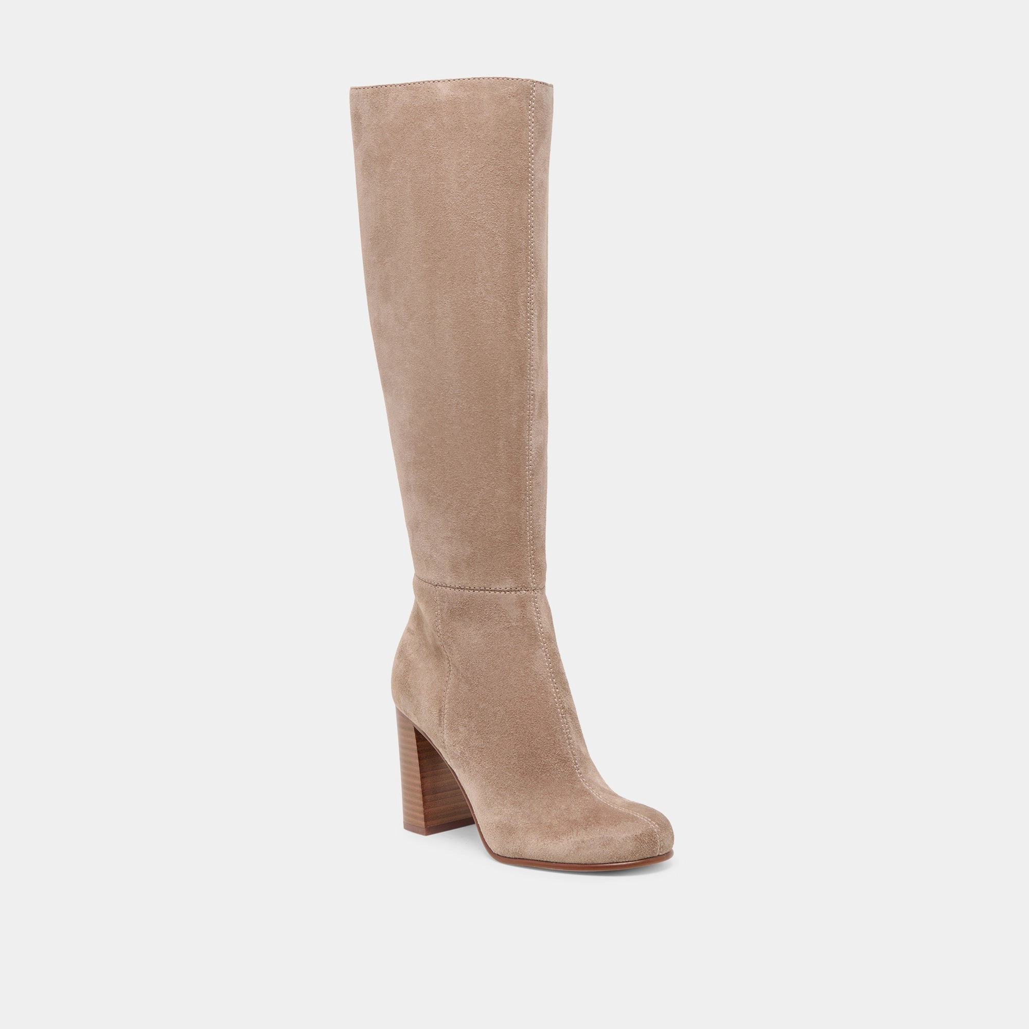 Cushioned lining hassle-free HUDSIN WIDE CALF BOOTS BARLEY SUEDE