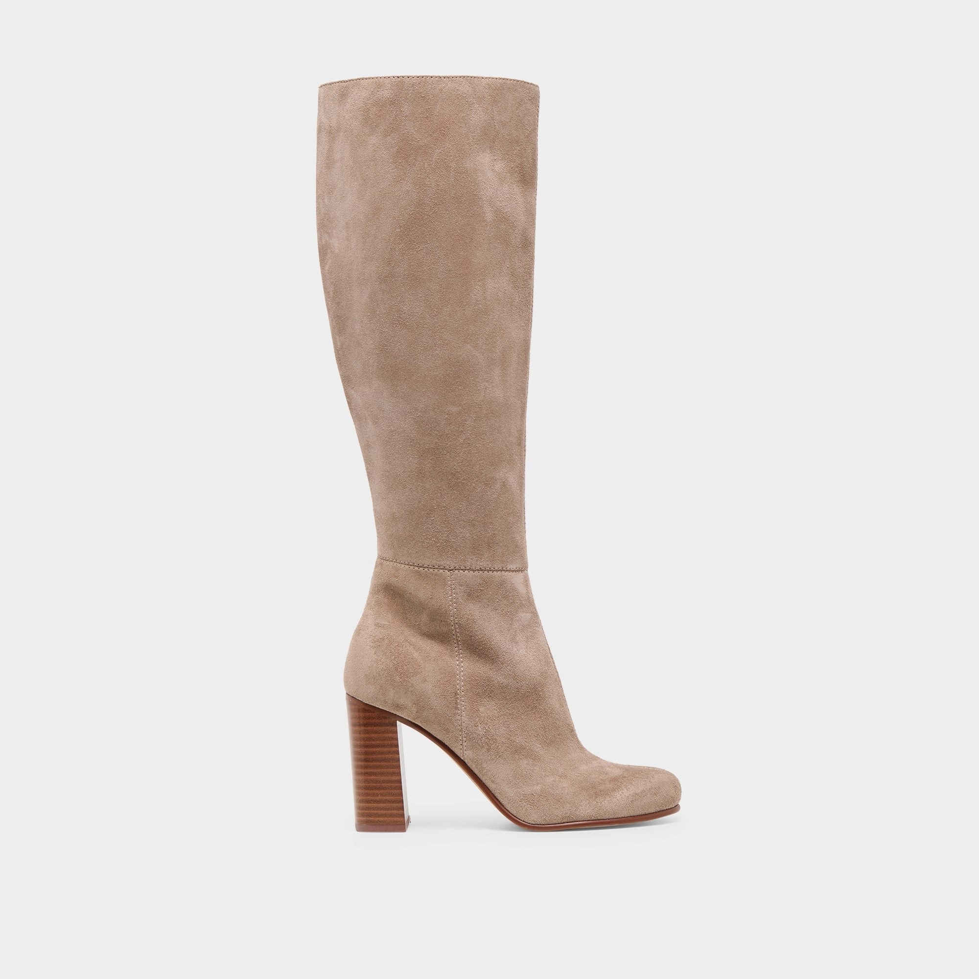 HUDSIN WIDE CALF BOOTS BARLEY SUEDE Ultra Cushion Padding