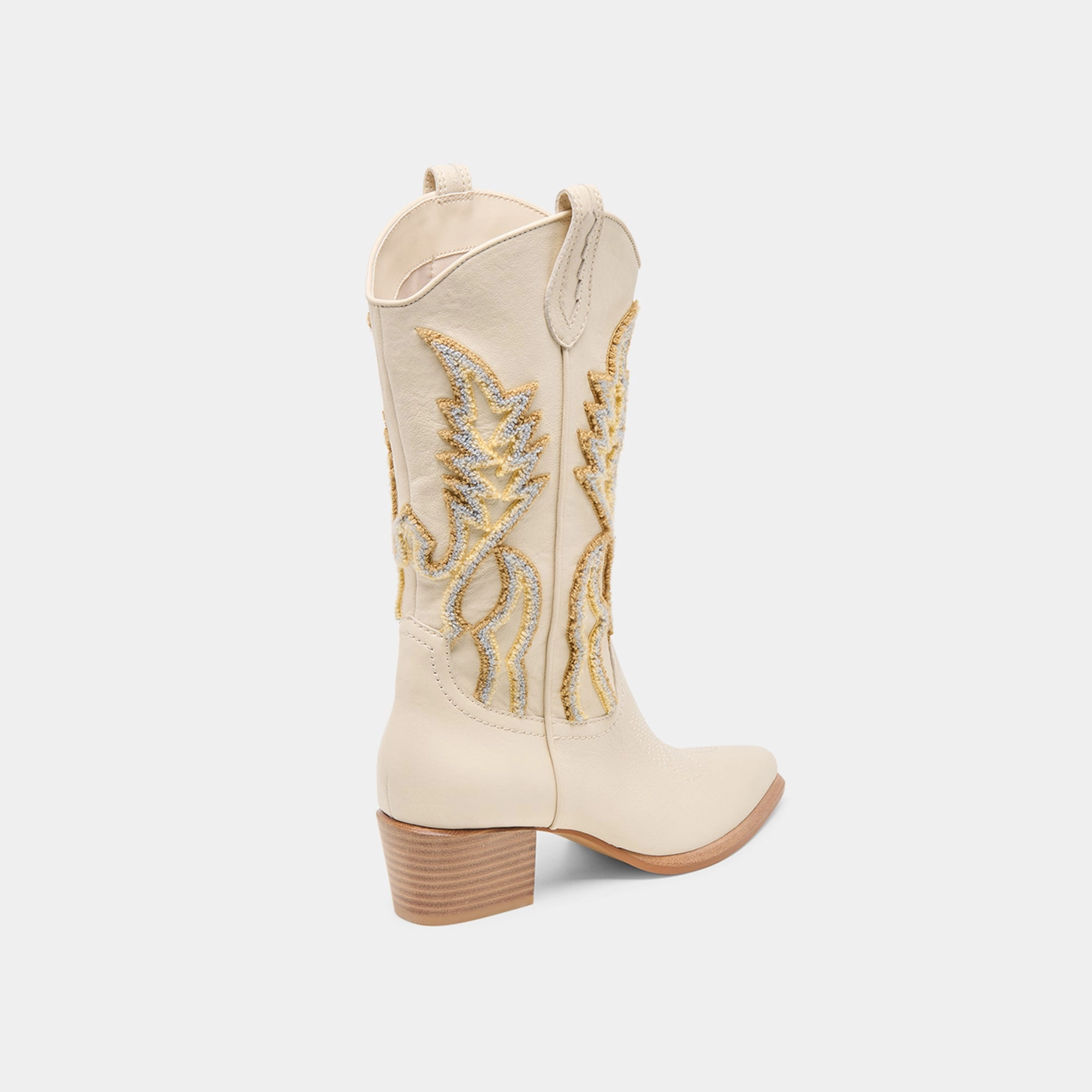 VILA BOOTS IVORY LEATHER Hyper Elastic Base