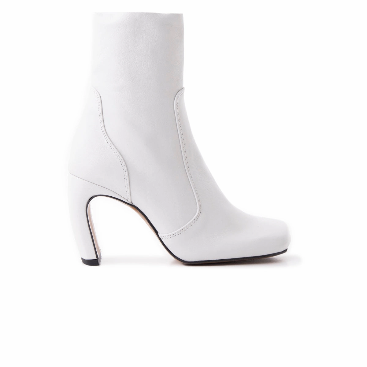 Impact Resistant Comfortable Arch Support Baden White Leather