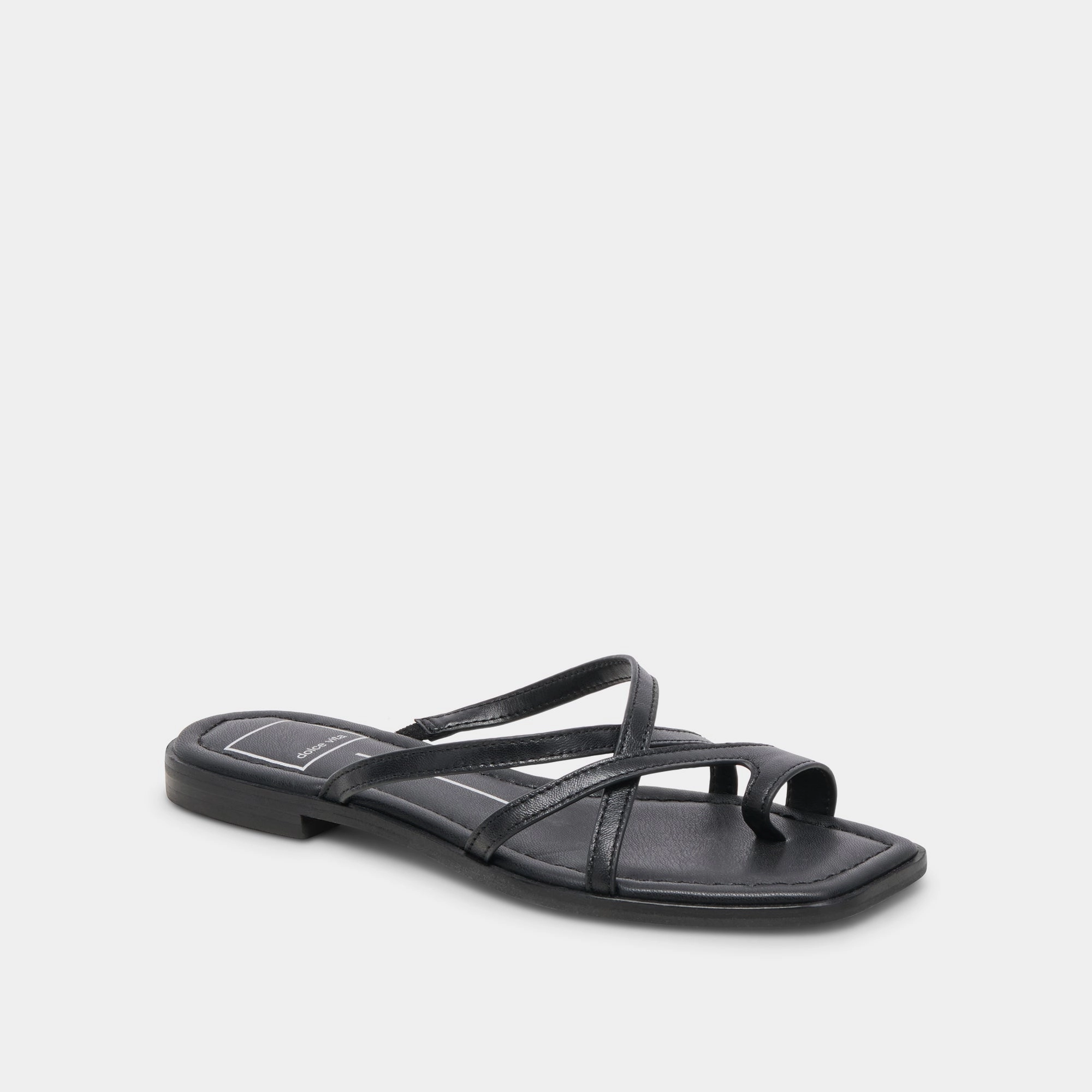 temperature regulation crucial INDIGO SANDALS BLACK LEATHER