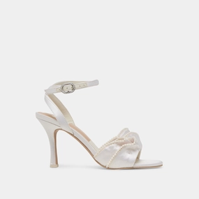 LUNETE PEARL HEELS VANILLA SATIN Beach Wear