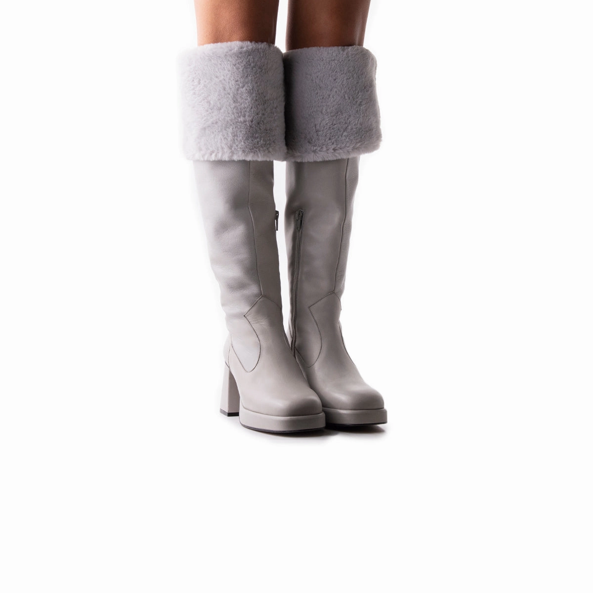 High Traction Outdoor Trek Jesse Grey Leather