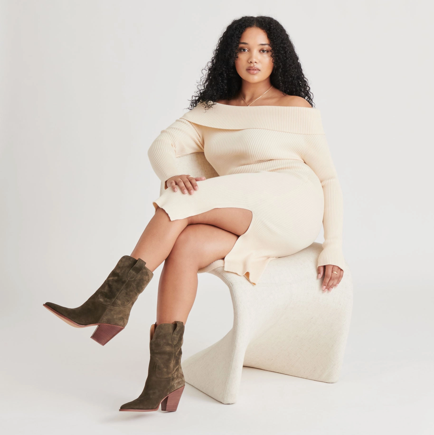 Smart Chic JESSEY BOOTS MOSS SUEDE