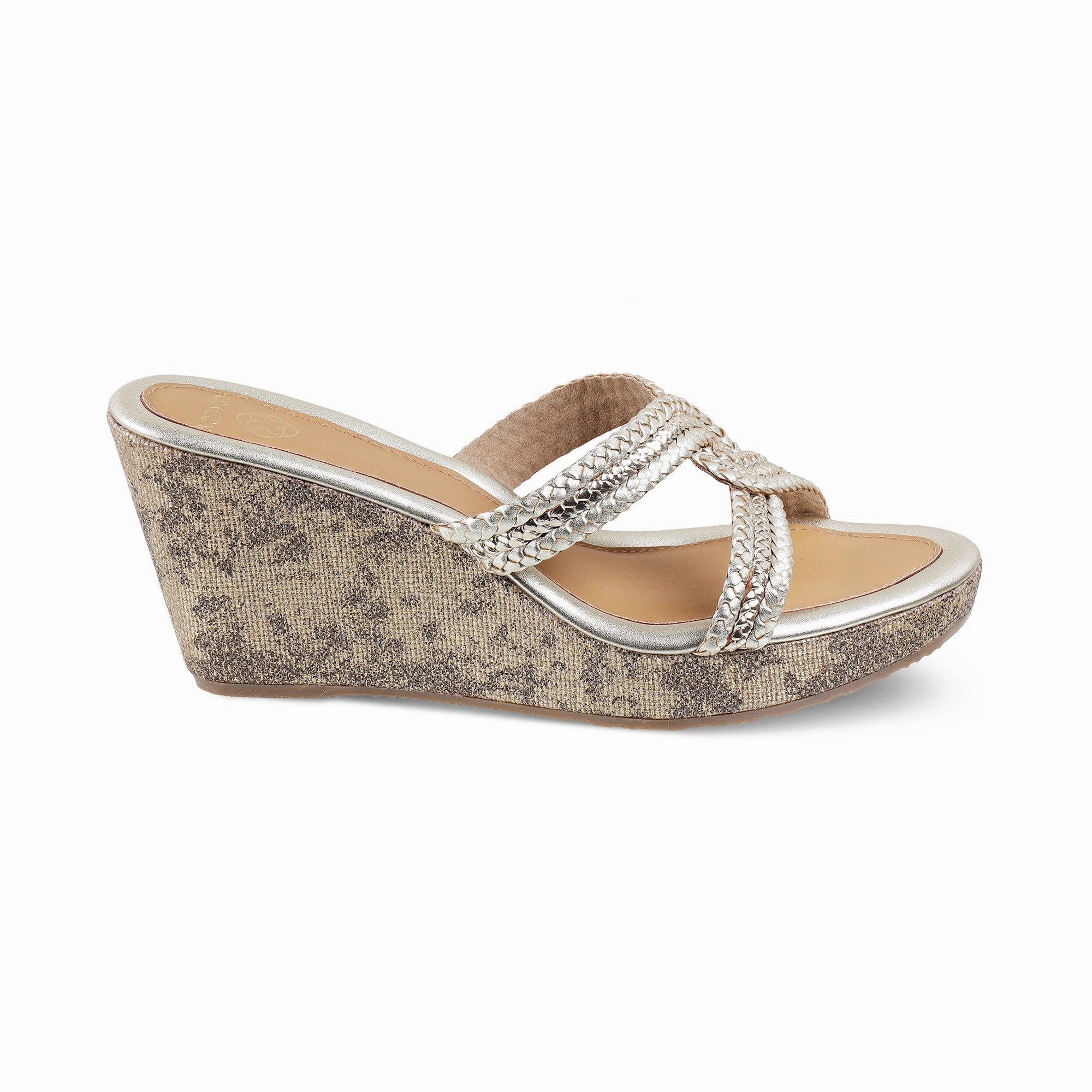 JESSICA- GOLD WEDGES Outdoor Travel Bonded seams