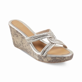 JESSICA- GOLD WEDGES Compact Design