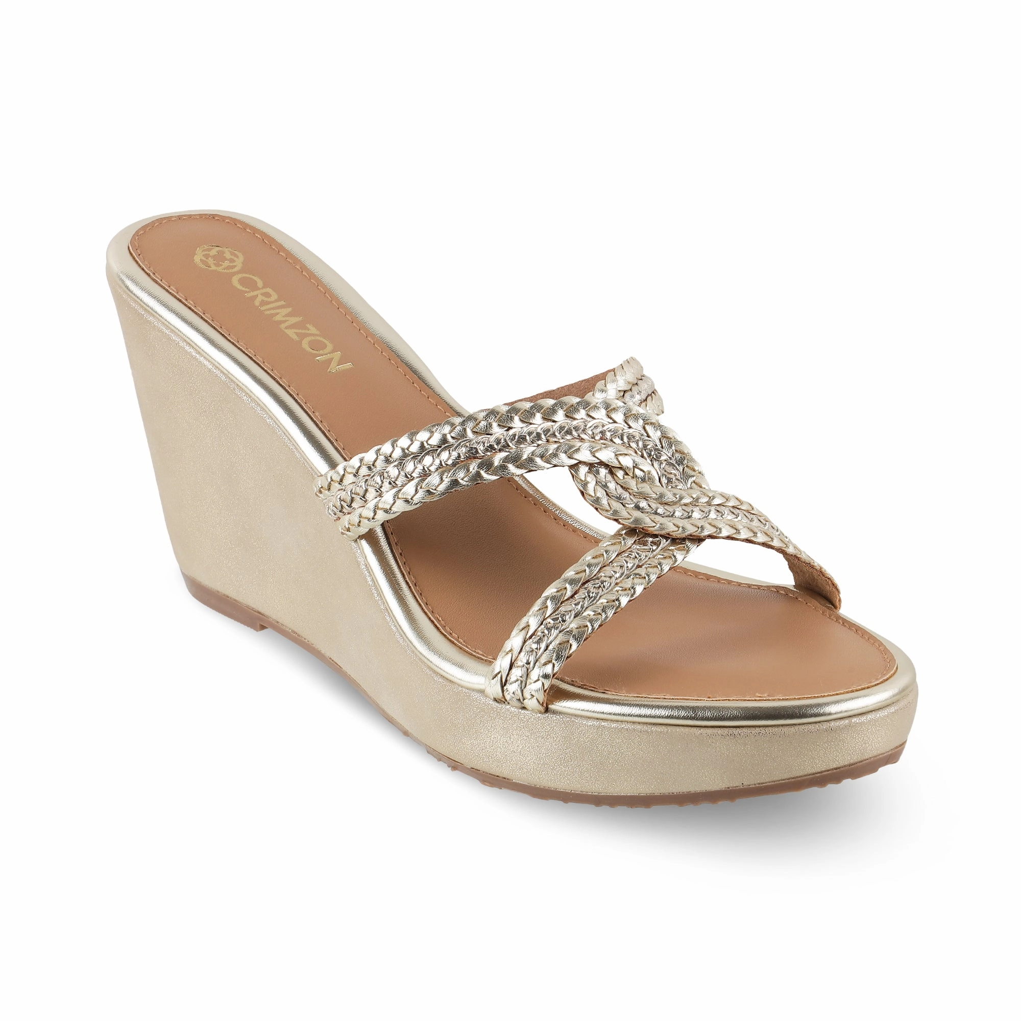 Versatile Footwear JESSICA- GOLD WEDGES