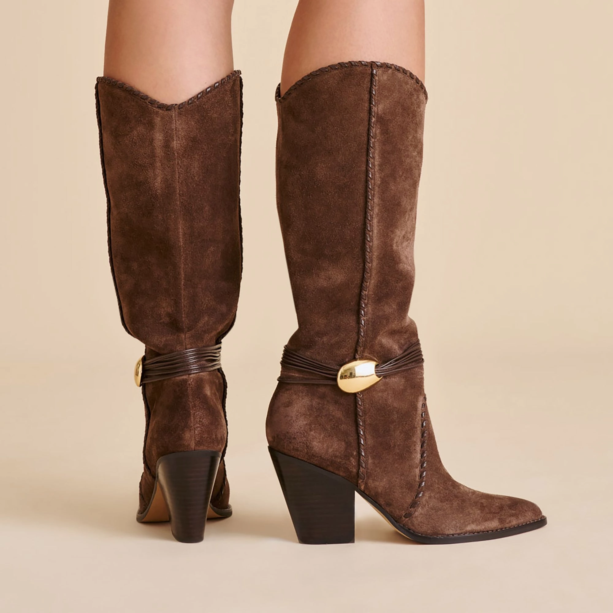 Bulky JODY BOOTS DK BROWN SUEDE