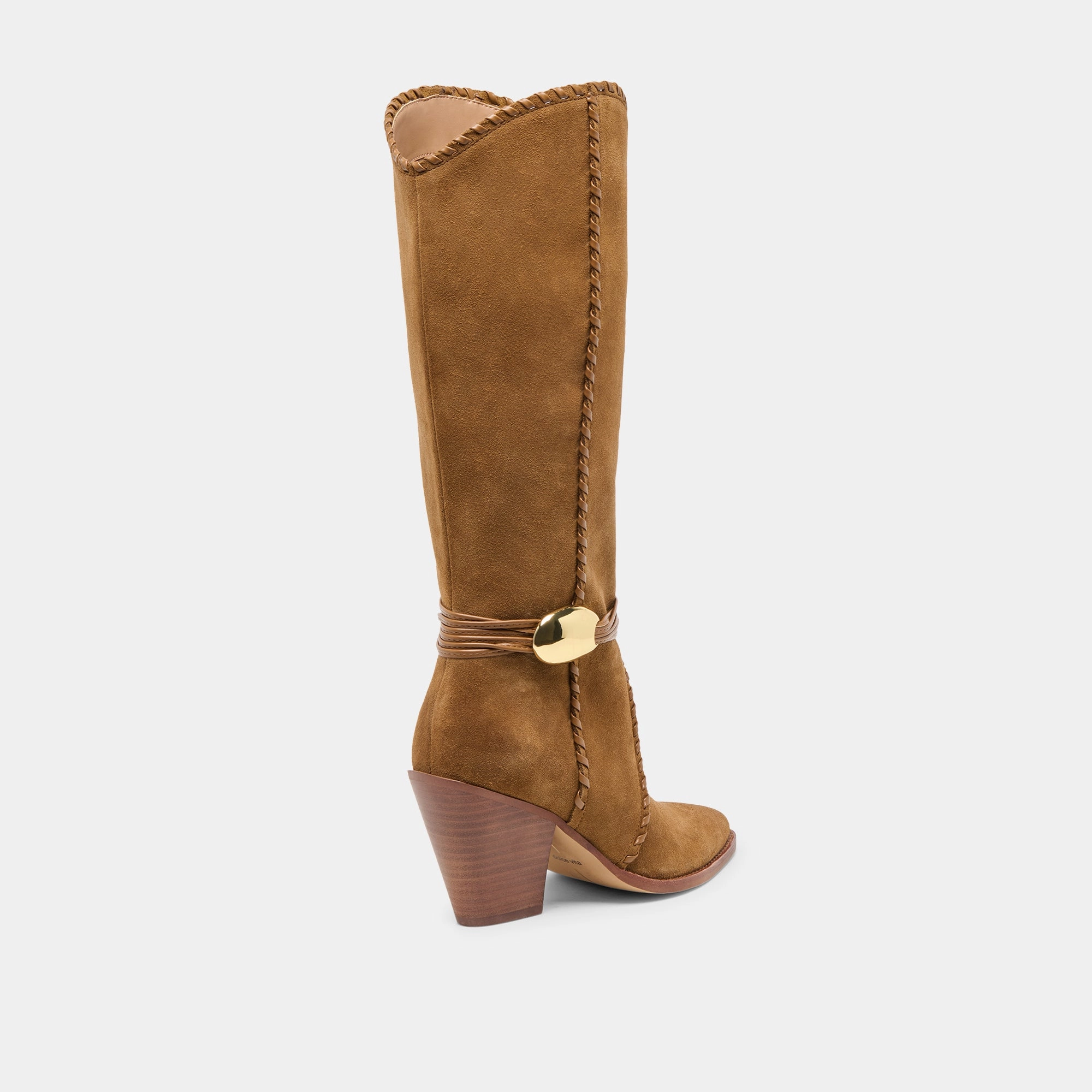 JODY WIDE CALF BOOTS LT BROWN SUEDE Easy - clean Blister prevention