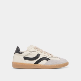 REBEL SNEAKERS WHITE BLACK LEATHER seniors