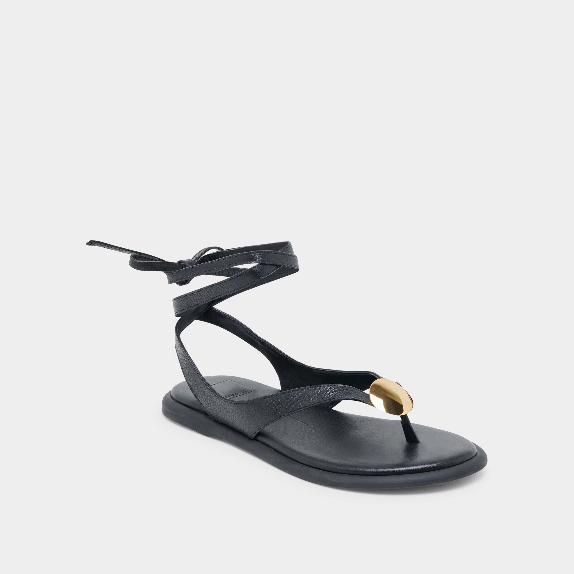 outsole - type simple design JUDY SANDALS BLACK LEATHER
