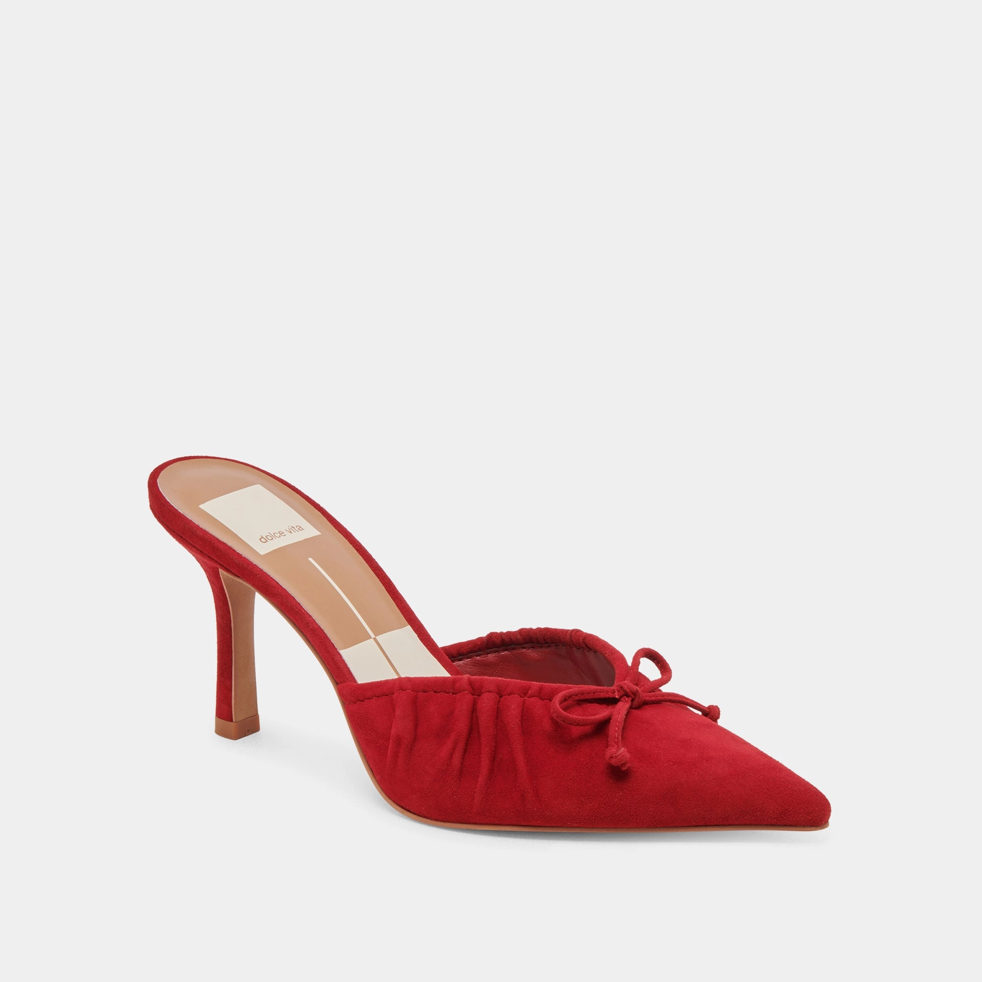 Durable Rubber Tread KAIRI HEELS CRIMSON SUEDE