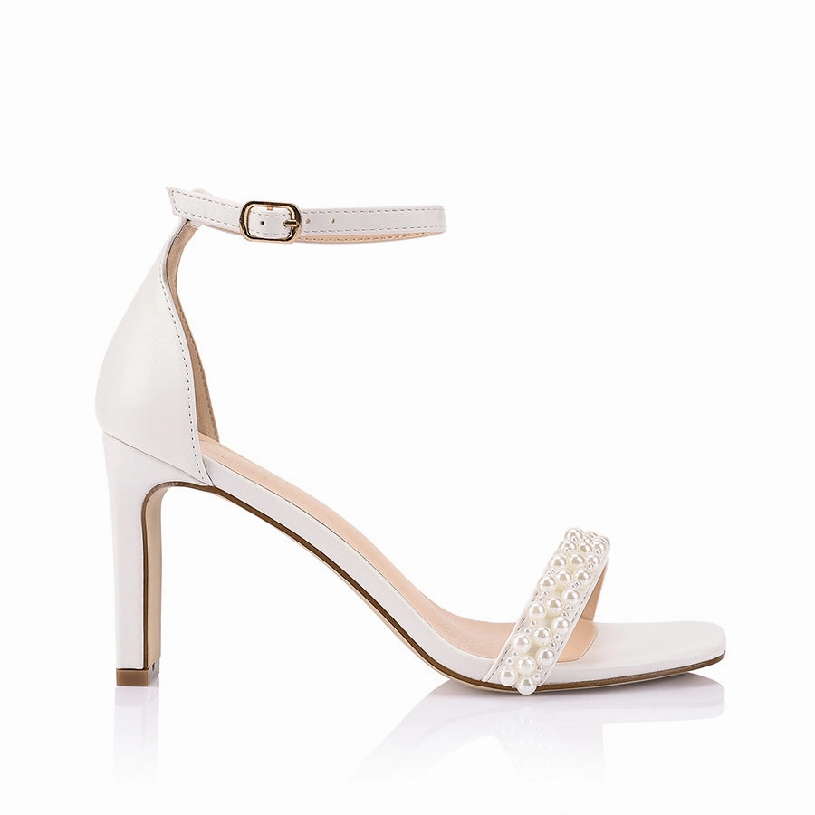 Event Proof Kaitlyn Block Heel Sandals - Chalk Pearl