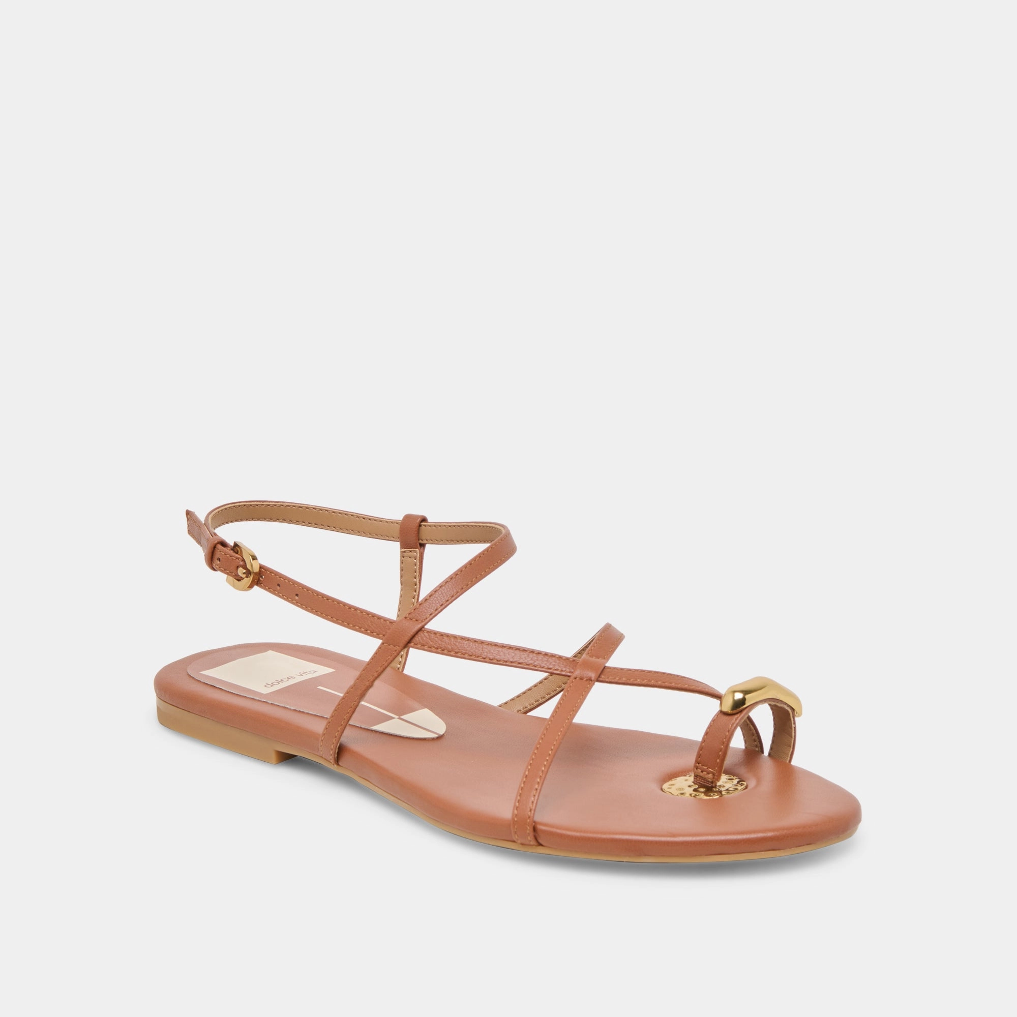 Toe Protection vacation KESHA SANDALS COGNAC LEATHER